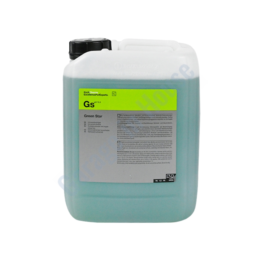 Koch Chemie GS Green Star 11 kg Yüksek Konsantre Çok Amaçlı Alkali Genel Temizleyici (APC)
