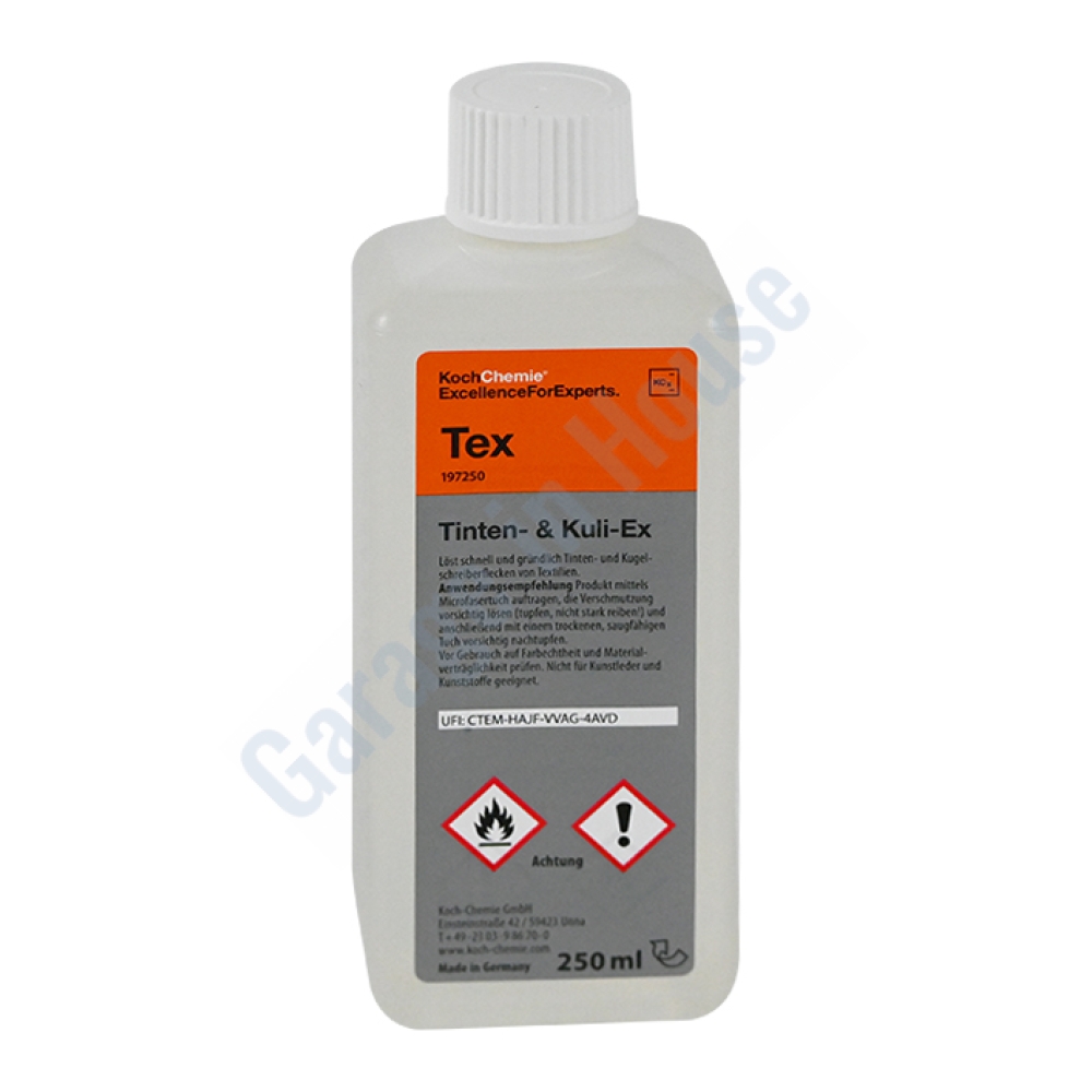 Koch Chemie TEX Tinten & Kuli Ex 250 ml Profesyonel Mürekkep ve Kalem Lekesi Temizleyici