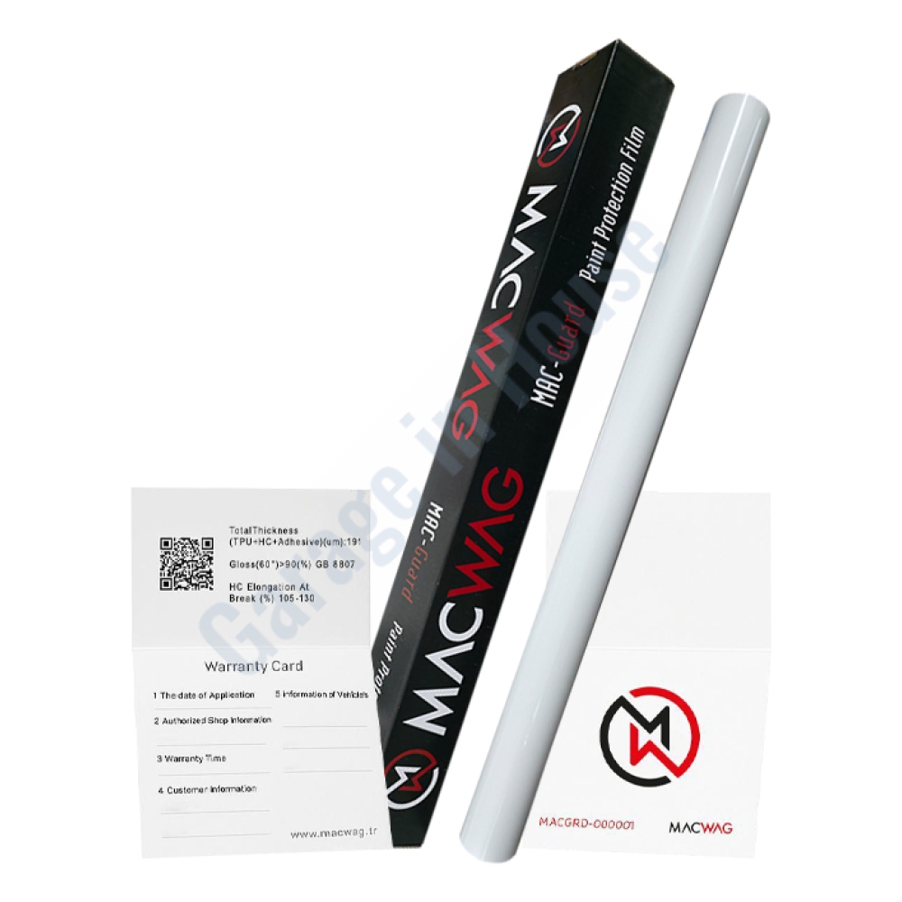MacWag PPF Premium Kaplama 1 Rulo 190 Micron Yüksek Dayanımlı Profesyonel Boya Koruma Filmi