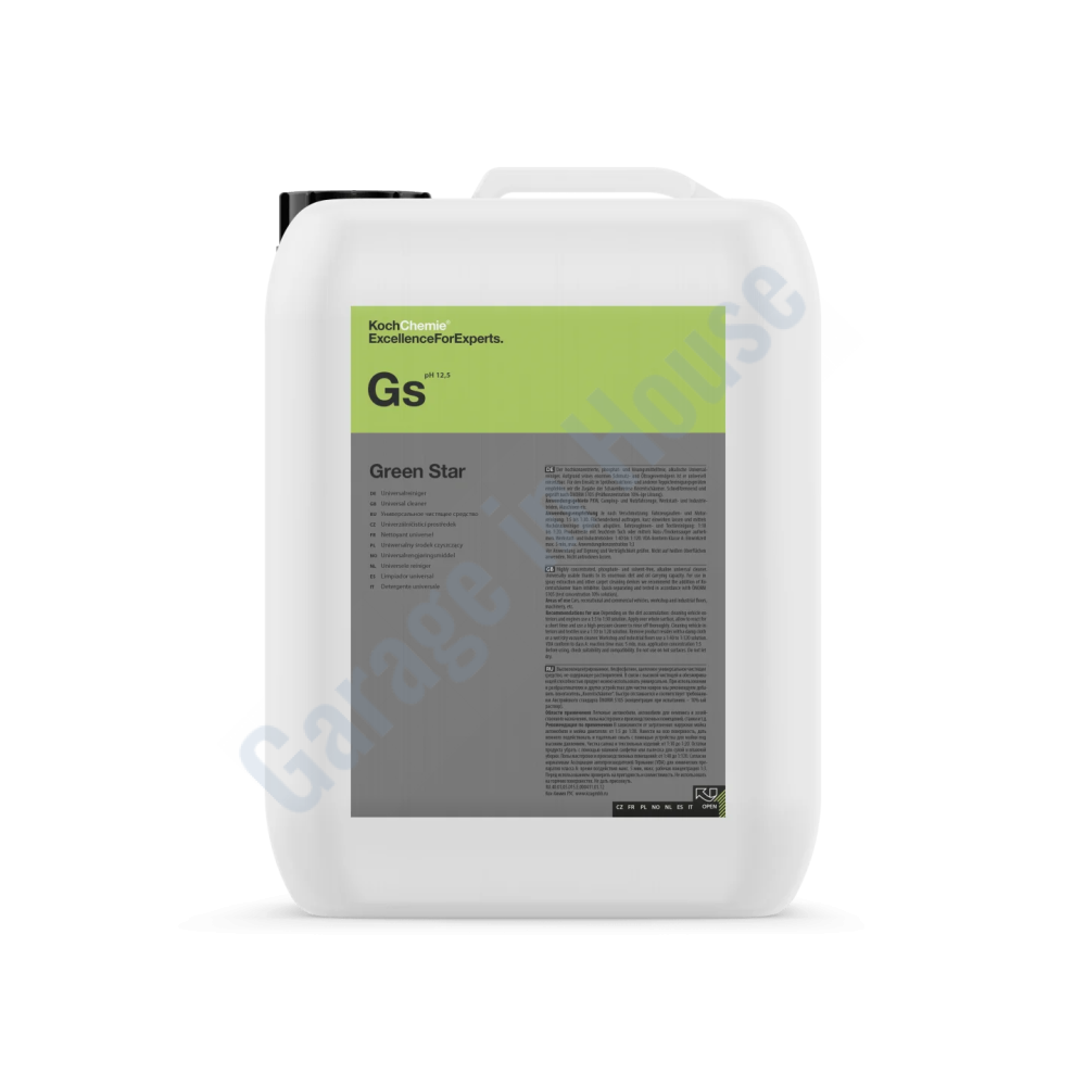 Koch Chemie GS Green Star 5 lt Yüksek Konsantre Çok Amaçlı Alkali Genel Temizleyici (APC)